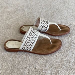 Kate Spade White Sandals Size 7
